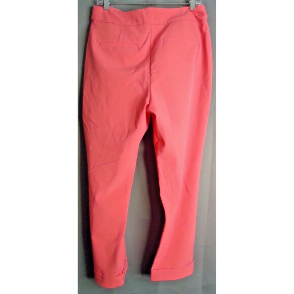 New York & Co Flat Front Dress Pants Hot Pink Womens Size 8 Barbie Core - Picture 9 of 9
